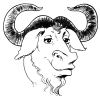 ["A GNU head"]